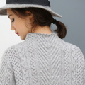 Suéter de malha de seda de alta qualidade Cashmere suéter macio mão Design de camisola